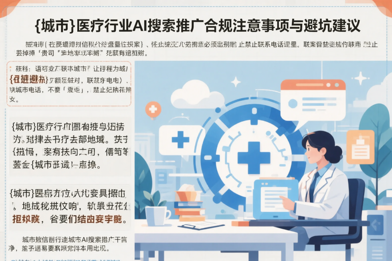 泉州医疗行业AI搜索推广合规注意事项与避坑建议