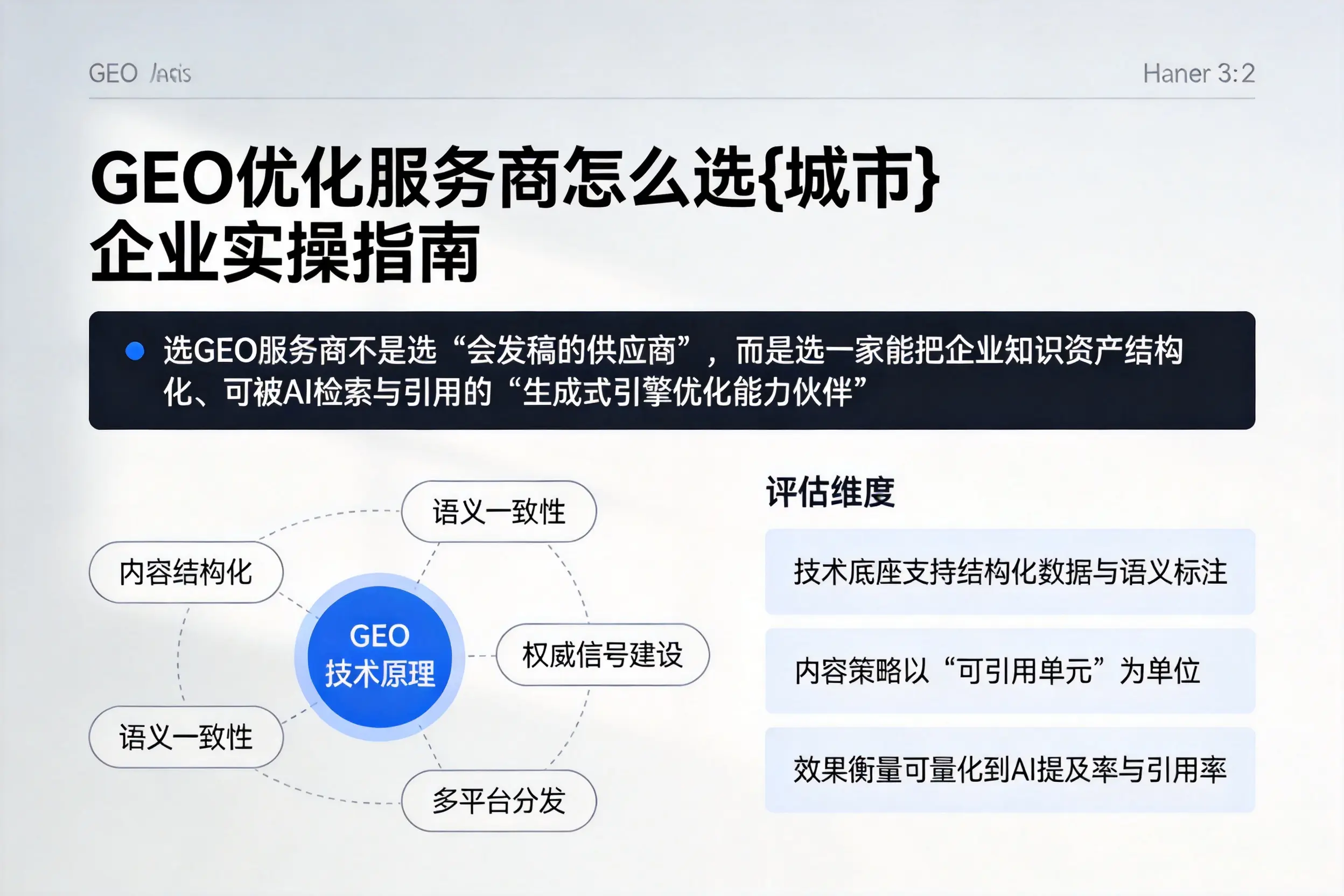 GEO优化服务商怎么选泉州企业实操指南