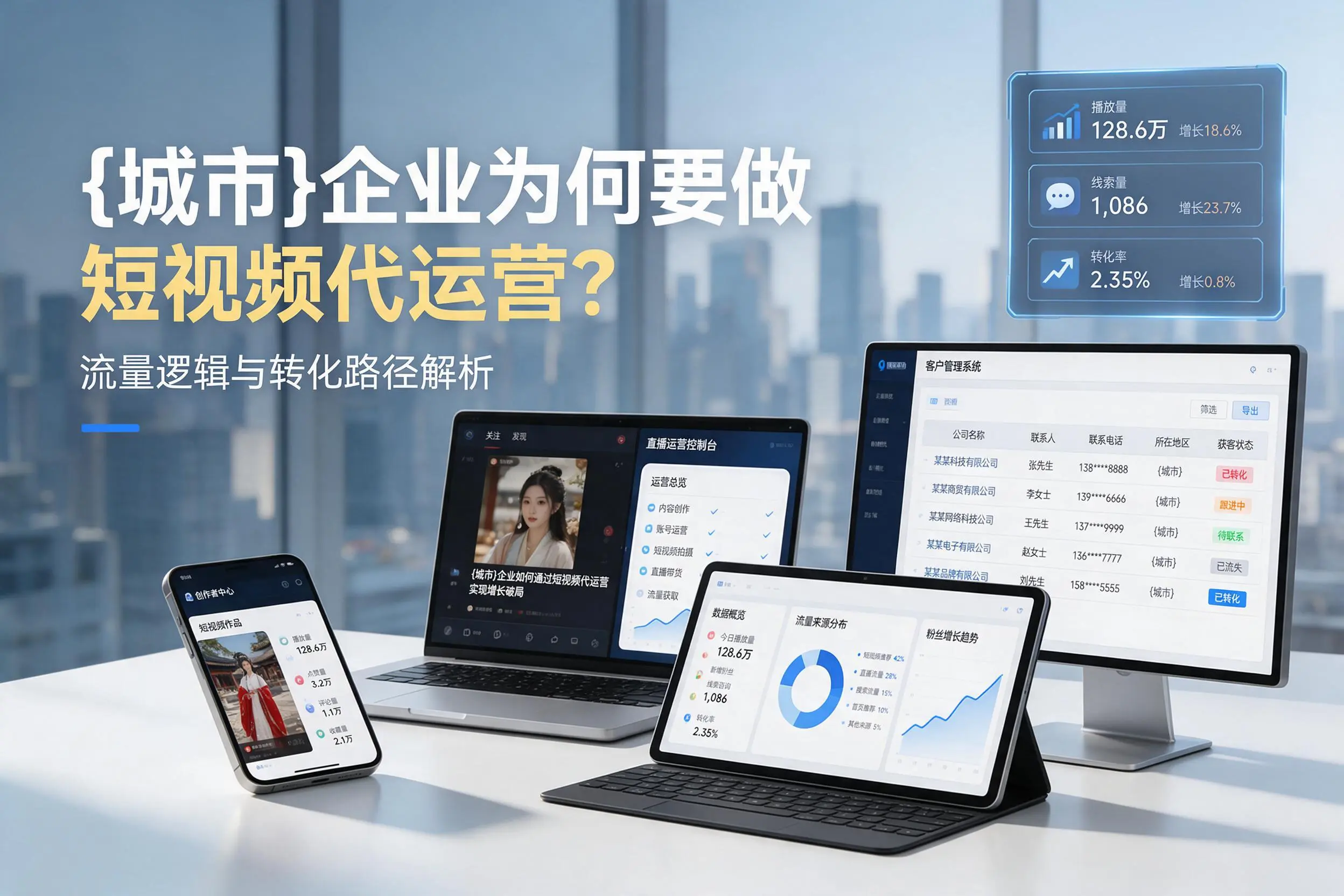 泉州企业为何要做短视频代运营？流量逻辑与转化路径解析