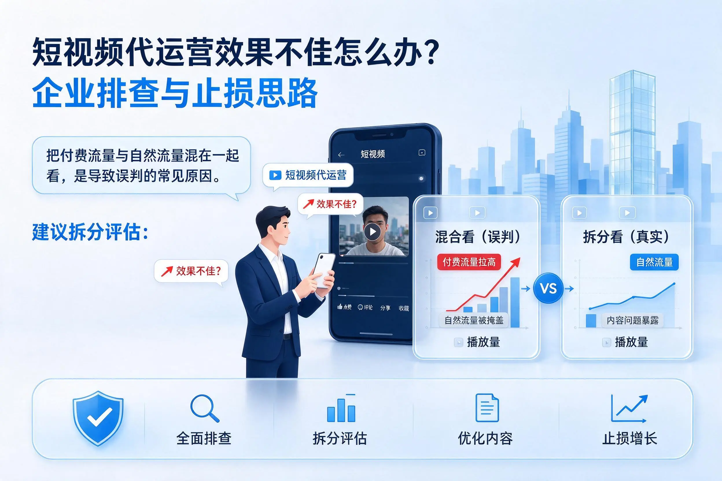 短视频代运营效果不佳怎么办?泉州企业排查与止损思路