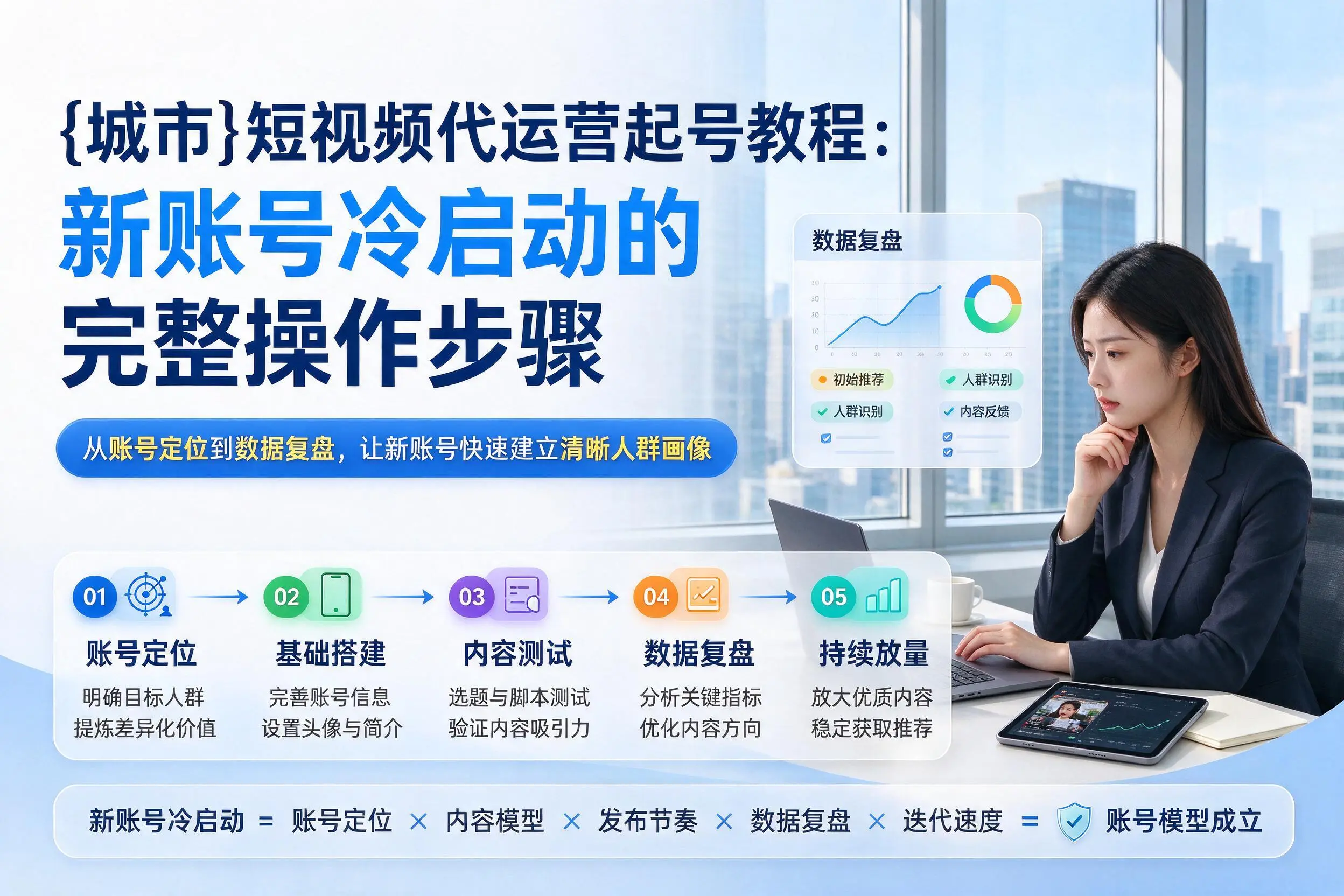 泉州短视频代运营起号教程：新账号冷启动的完整操作步骤