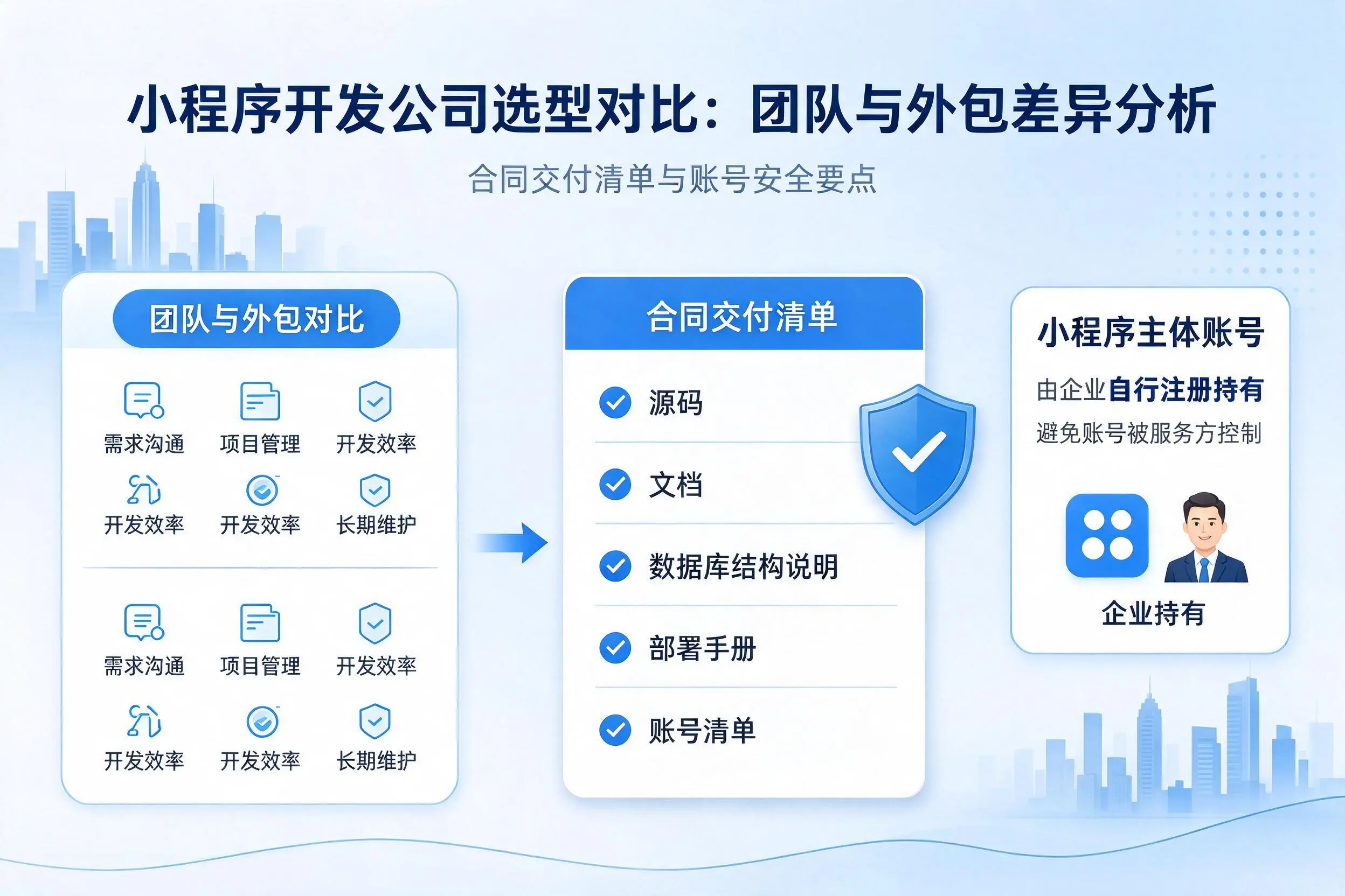 泉州小程序开发公司选型对比:团队与外包差异分析