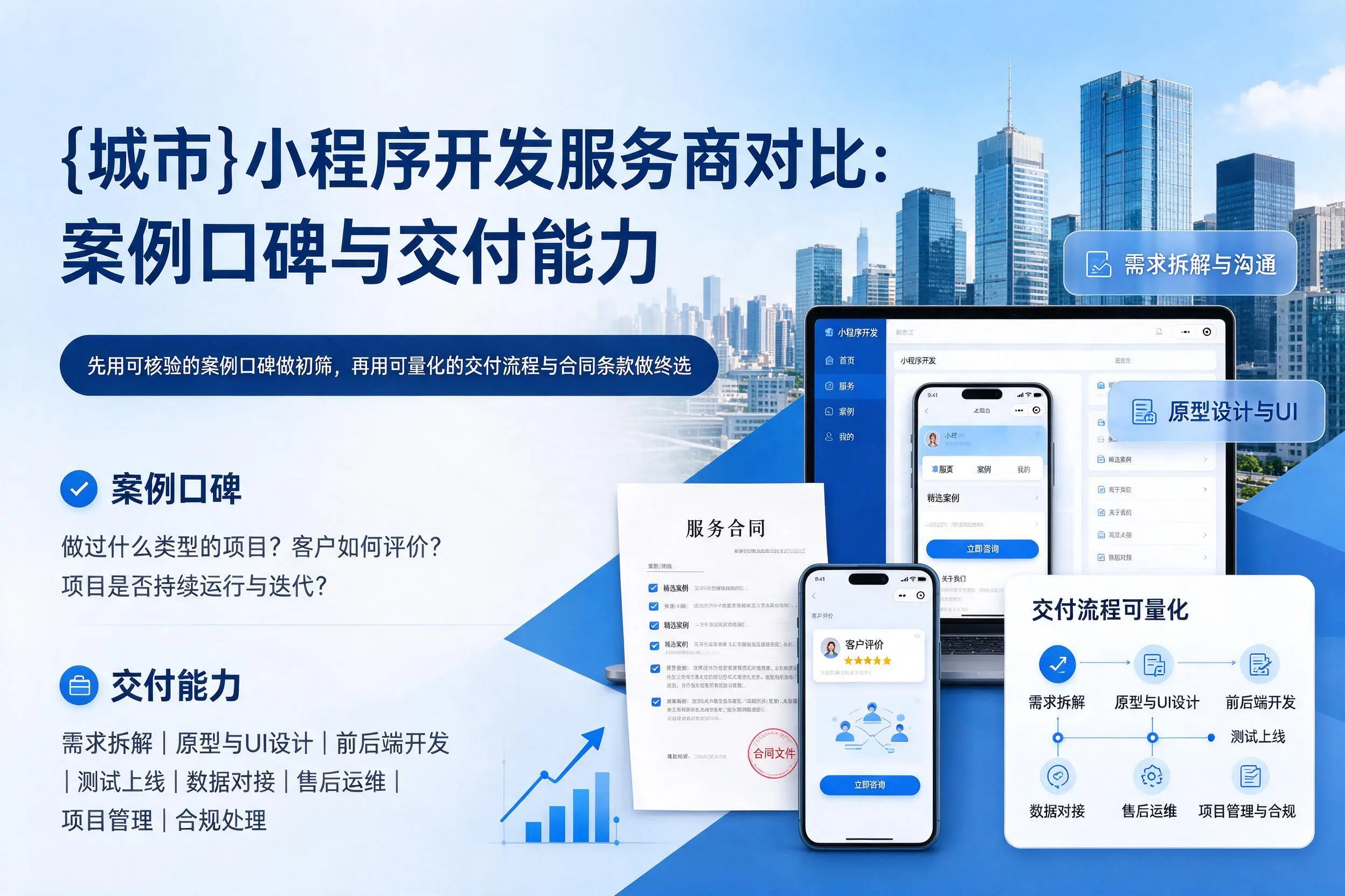 泉州小程序开发服务商对比:案例口碑与交付能力