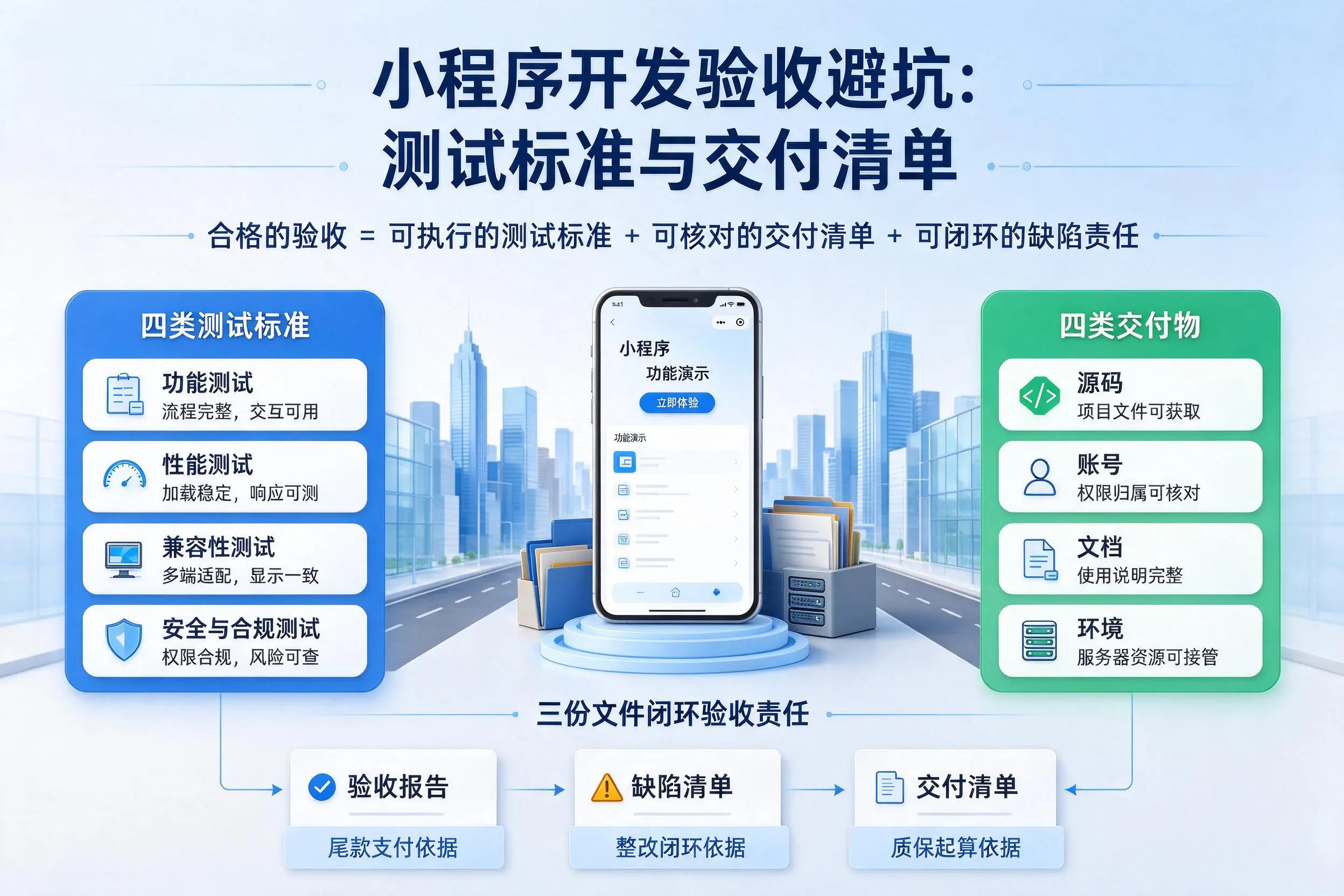 泉州小程序开发验收避坑:测试标准与交付清单