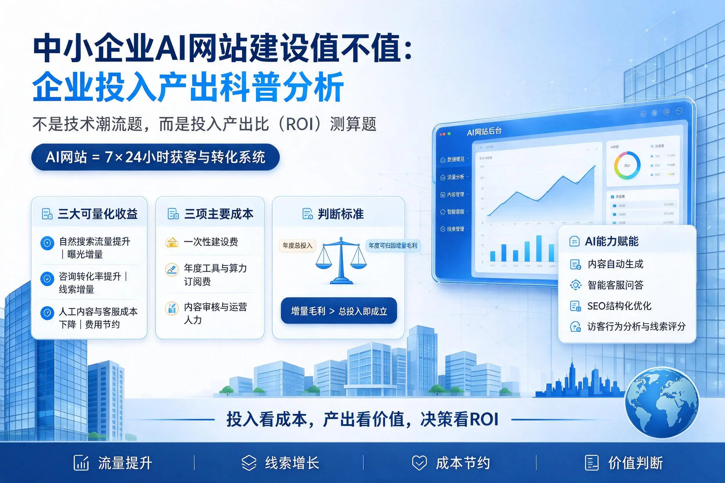 中小企业AI网站建设值不值：泉州企业投入产出科普分析