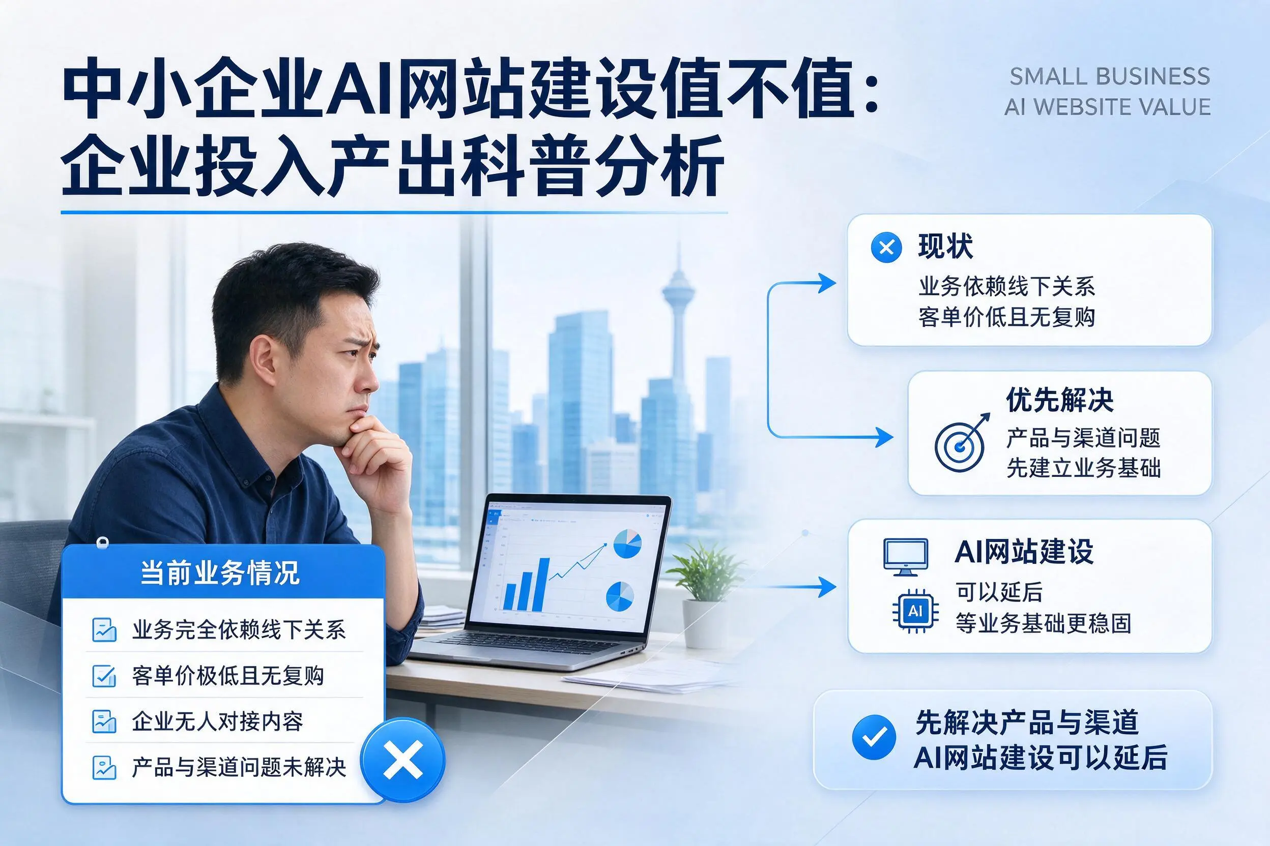 中小企业AI网站建设值不值：泉州企业投入产出科普分析