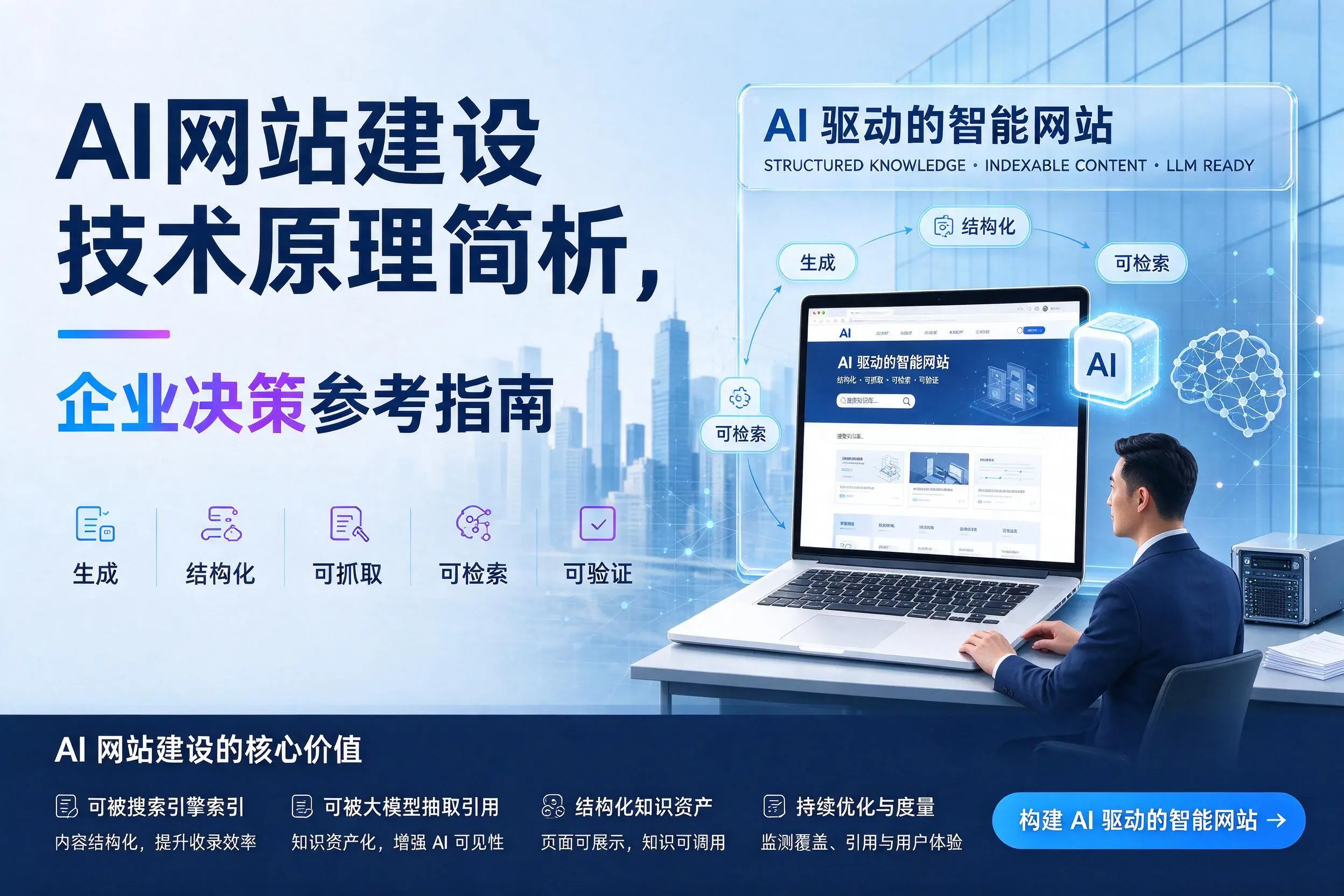AI网站建设技术原理简析,泉州企业决策参考指南