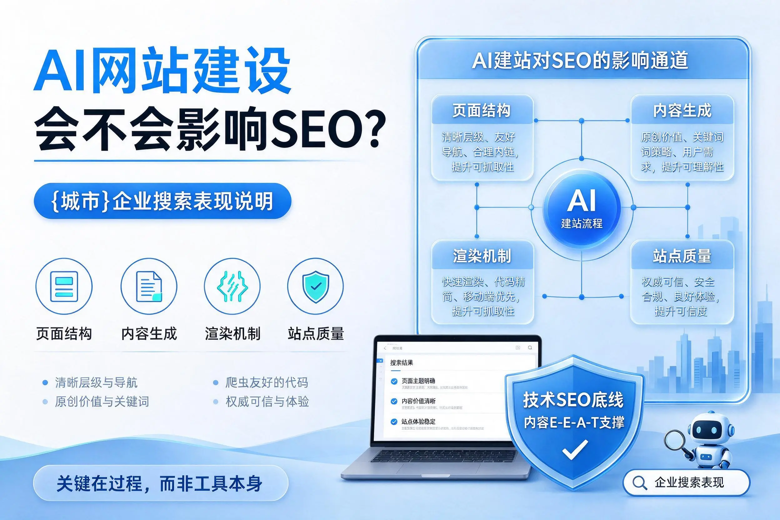 AI网站建设会不会影响SEO？泉州企业搜索表现说明