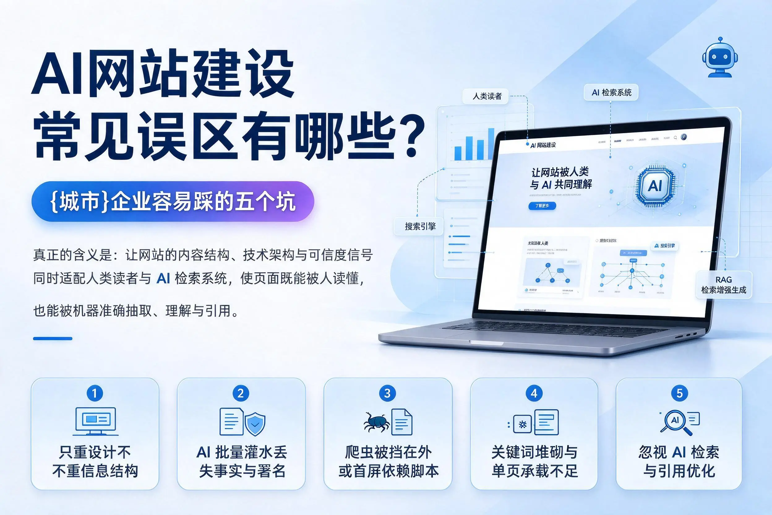 AI网站建设常见误区有哪些？泉州企业容易踩的五个坑