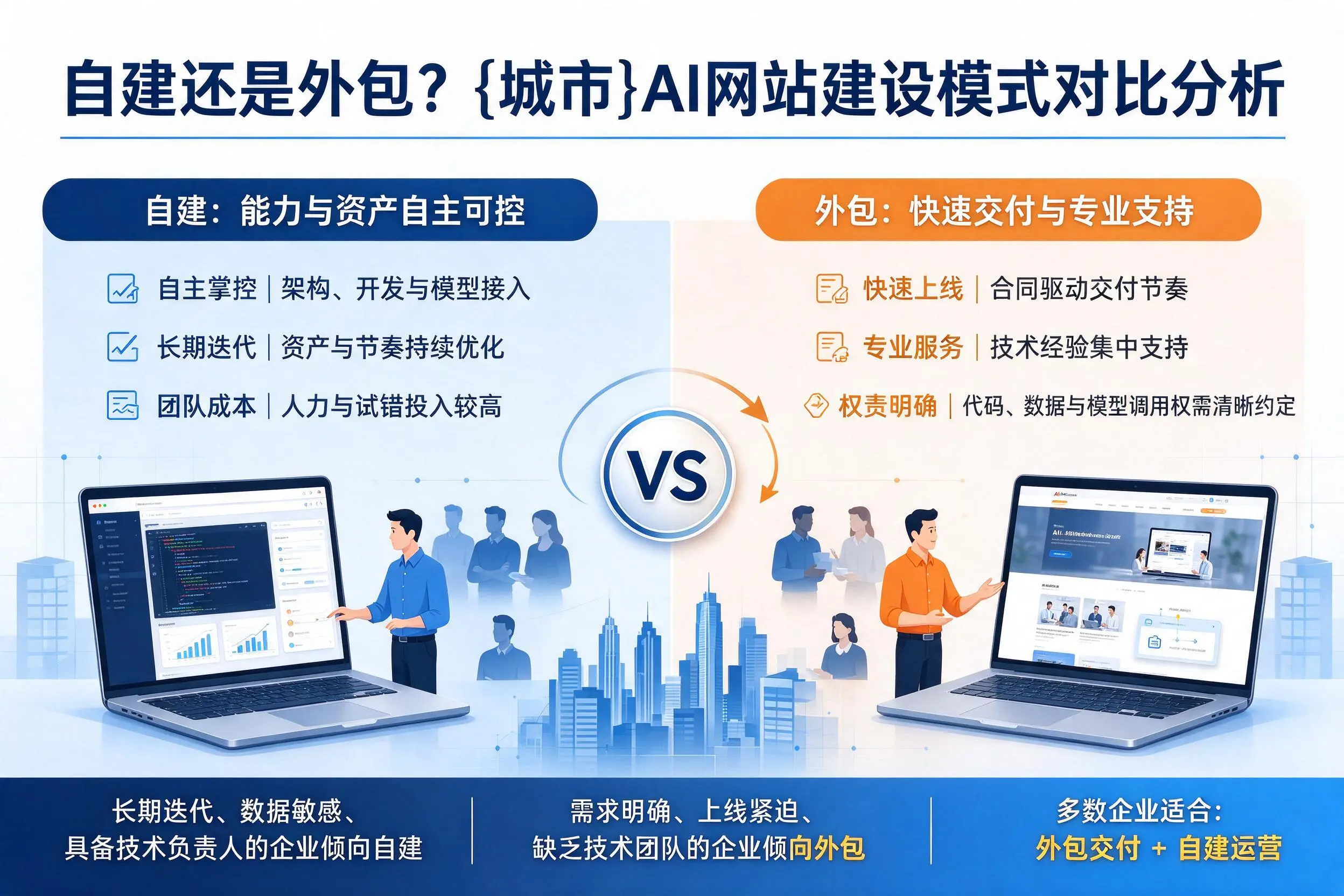 自建还是外包？泉州AI网站建设模式对比分析