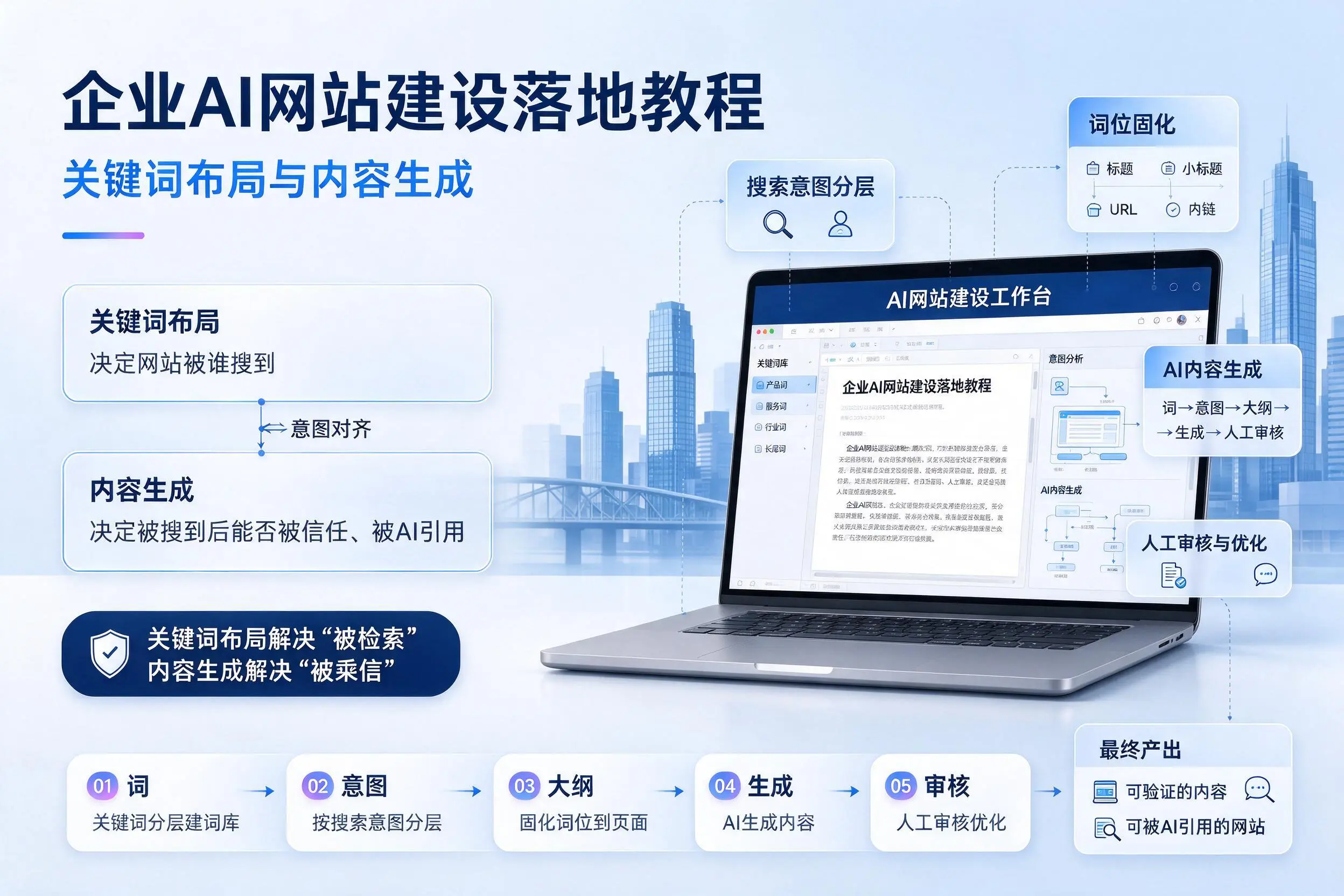 泉州企业AI网站建设落地教程：关键词布局与内容生成
