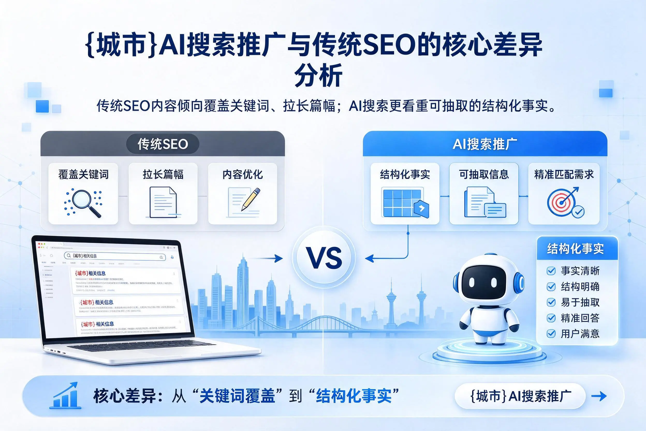 泉州AI搜索推广与传统SEO的核心差异分析